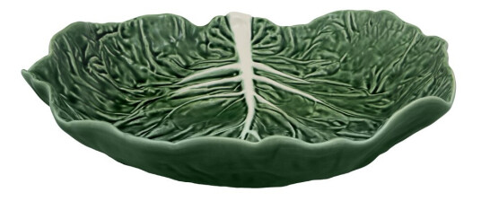 Bordallo Pinheiro  Cabbage skål kålblad 32,5 cm grønn