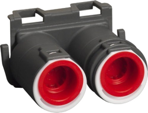 Schneider Electric Dobbelstuss For Veggboks 2x16/20mm