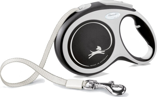 Flexi New Comfort Tape L 8m Hundebånd Svart - Opptil 50kg