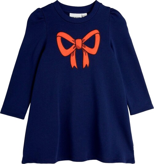 Mini Rodini Kjole Bow Blue Mini Rodini 2 3 år 92 98 Kjole Blå
