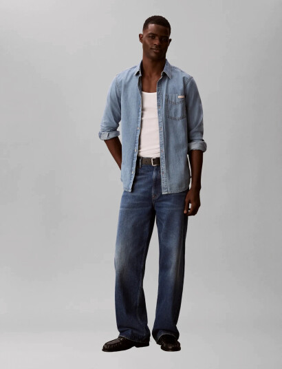Calvin Klein Jeans Essential Classic 205 Lt Blue Sh Blue S