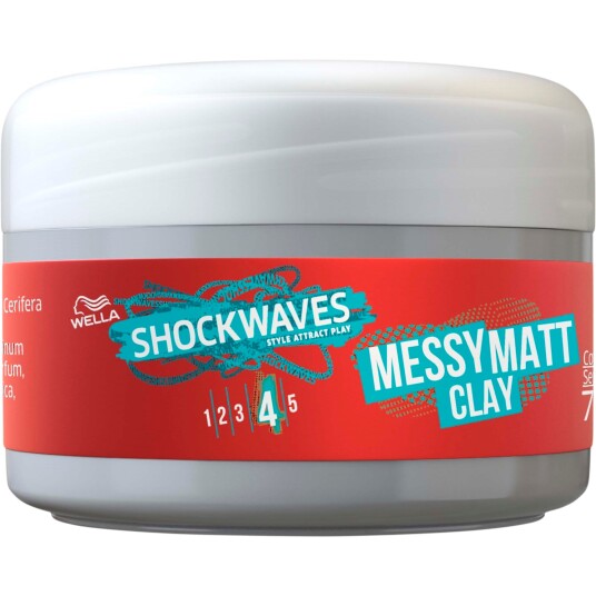 Wella Styling Shockwaves Ultra Effective Go Mate Clay Wax 75 ml Hårvoks