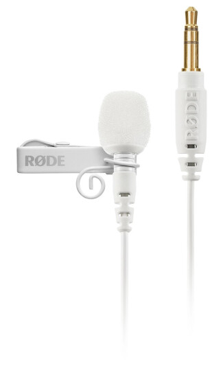 Røde Lavalier Go Hvit Myggmikrofon med 3,5 mm TRS