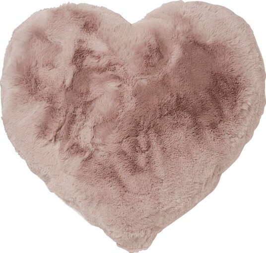 Skinnwille Hjertepute Fluffy Rosa
