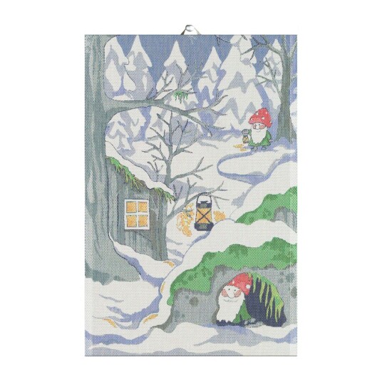 Ekelund Linneväveri Stugan kjøkkenhåndkle 40 x 60 cm Blå