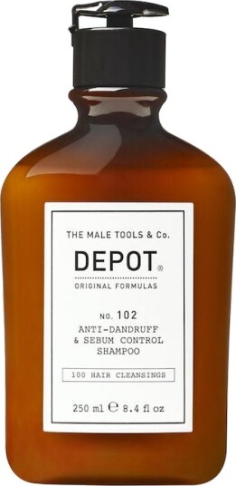 Depot No. 102 Flass Sjampo for Normal Hår med Tesalvie og Mynte 250 ml