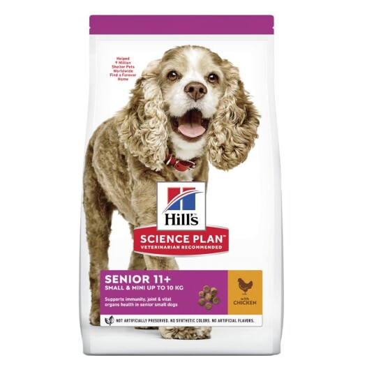 Hill'S Science Plan Senior 11+ Small & Mini Med Kylling 2 X 1.5 kg