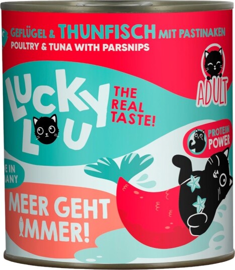 Lucky Lou Våtfôr Adult Fjærkre & Tunfisk 2 X 800 G