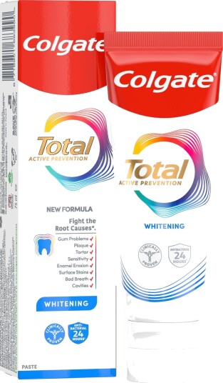 Colgate Total Whitening tannkrem Active forebyggende 75 ml