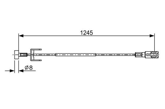 Bosch Tautrekk parkeringsbrems BOSCH 1 987 482 633
