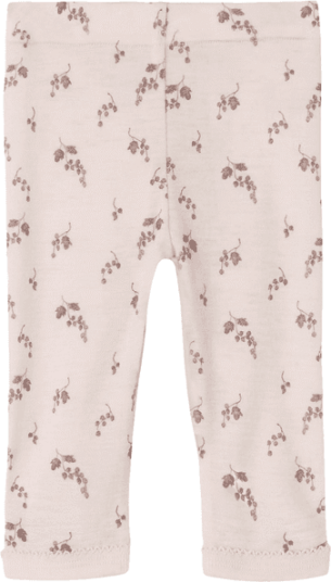 Lil' Atelier Nbfnoel leggings i ull til baby Morganite Lil' Atelier Nbfnoel leggings i ull til baby Morganite