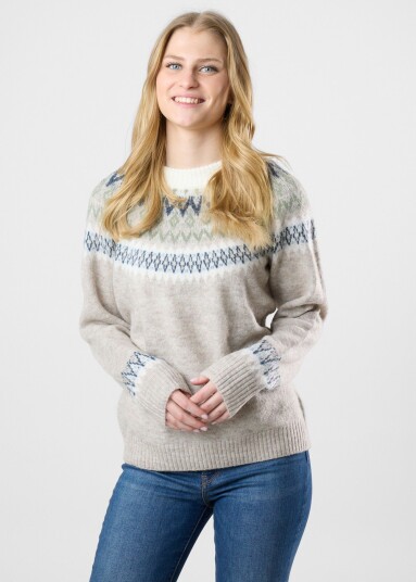 Seaside Long Island Wool Sweater Ii W Beige 40 Strikket Seaside Long Island Wool Sweater Ii W Beige 40 Strikket
