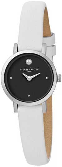 Pierre Cardin Dameklokke CCM.0505 Canal Sort/Lær Ø27 mm