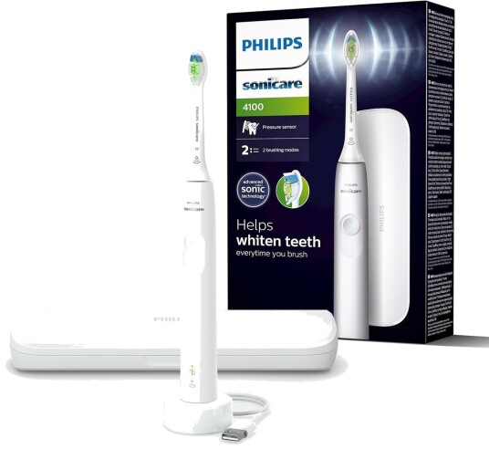 Philips Sonicare 4100 Elektrisk Tannbørste (HX3683/33) - Hvit