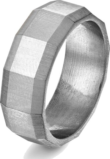 Alexander Ring i stål størrelse Ring i stål