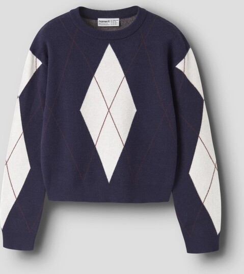Name It Sainy Long Sleeve Knit Blå 158/164