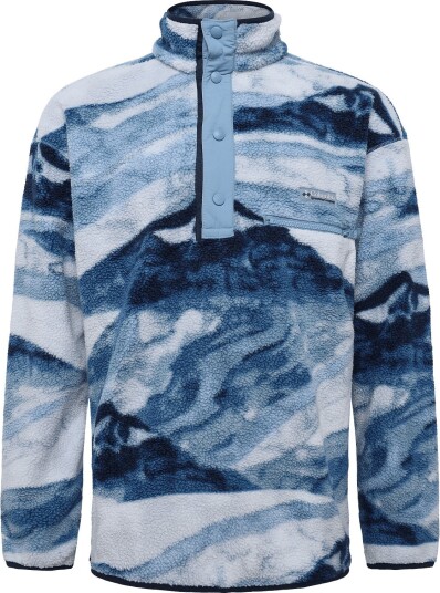 Columbia Sportswear Helvetia Ii Printed Half Snap Fleece RAINY DAY SUMMITS S
