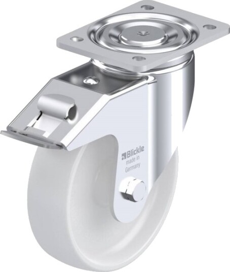 Blickle 666537 Lh-Po 175G-Fi Styrehjul Med Brems Hjuldiameter 175 Mm Bæreevne (Maks.) 500 Kg 1 Stk
