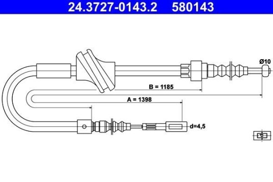 Bremsewire ATE 24.3727 0143.2