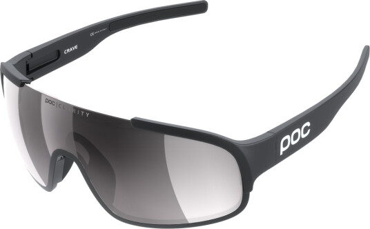 POC Crave Sykkelbriller Uranium Black Clarity Road Silver Mirror