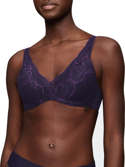 Triumph BH Body Make Up Illusion Lace WP Mørkelilla C 75 Dame