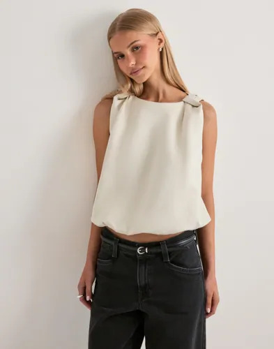 Malina Hvit Valentina Knotted Shoulder Sat Malina Hvit Valentina Knotted Shoulder Sat