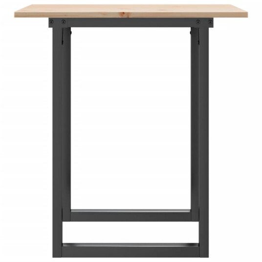 Spisebord O-ramme 60x60x75 cm heltre furu og støpejern 3282670