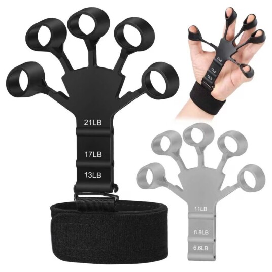 2-Pack Finger Trainer - 6 forskjellige motstander 2-Pack Finger Trainer - 6 forskjellige motstander