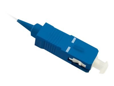 Qoltec - Nettverkskabel - Sc/Upc-Enkeltmodus (Hann) Til Sc/Upc-Enkeltmodus (Hann) - 1 M - Fiberoptisk - 9 / 125 Micron - G.652D - Halogenfri - Hvit