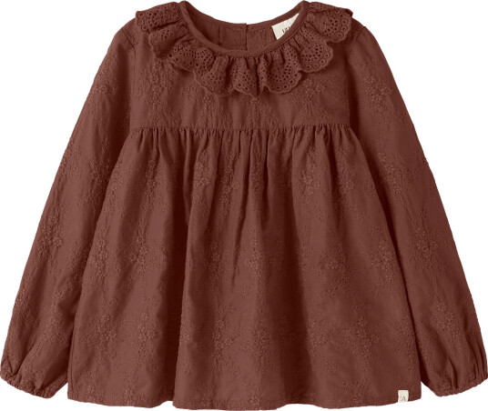 Lil"Atelier Nmfnopa Ls Loose Shirt Lil Brown 104