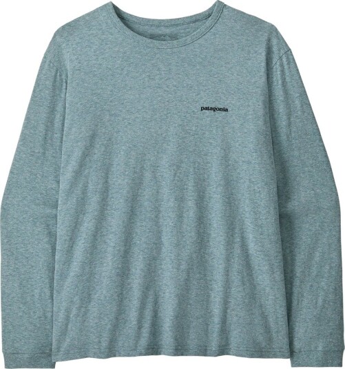 Patagonia Women"s Long sleeved P 6 Logo Responsibili tee Blue Sage S