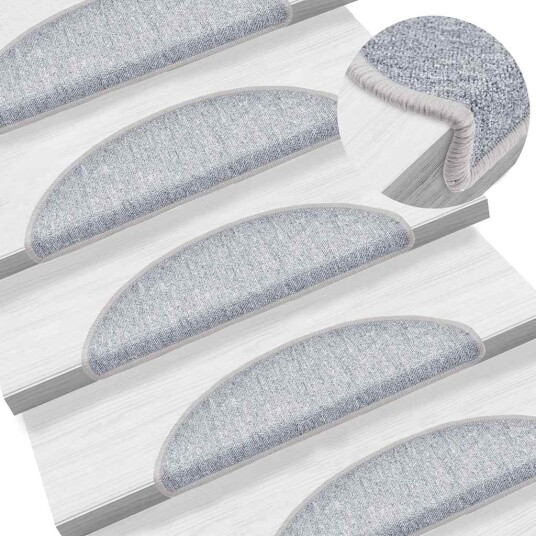  Trappematter 30 stk lysegrå 56x17x3 cm 8721288458551