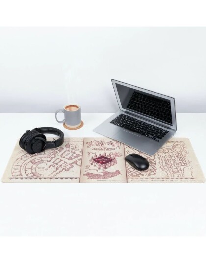 Marauders Map Ukruttkartet Lisensiert XL Harry Potter Skrivebordsmatte Musematte 30x80 cm