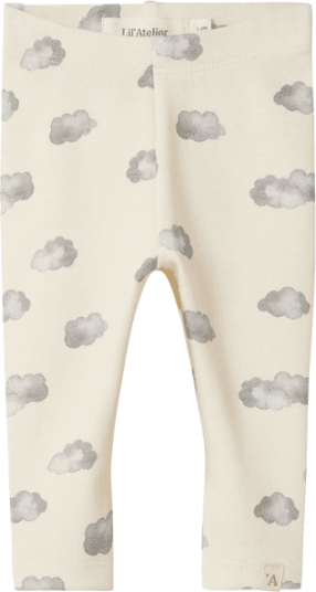 Lil' Atelier Nbnlayo leggings til baby Turtledove/Blue