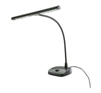 K&M 12297 Pianolampe 12 Led, 2500 Lux, Sort