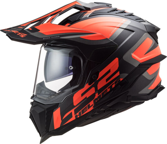 LS2 MX701 Explorer Alter Matt Motocross hjelm 2XL Svart Oransje