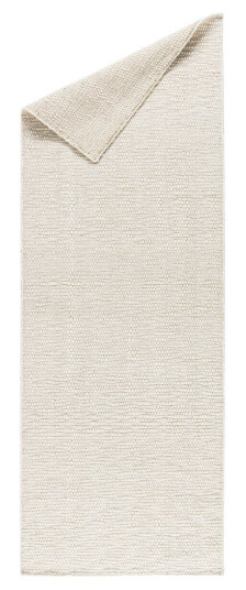 Scandi Living Pebble ullteppe hvit 80x240 cm