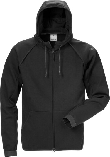 Fristads Sweatshirtjacka Huva 7462 Df Svart 3xl