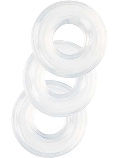 California Exotic: Set of 3 Silicone Stacker Rings