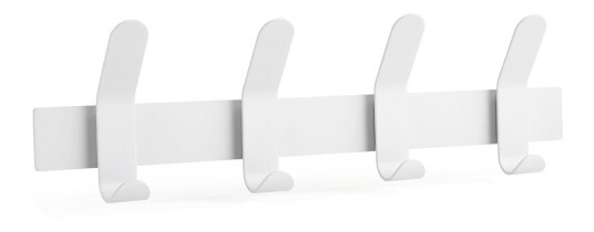 Zone A-Rack knaggrekke white, 4 kroker Zone A-Rack knaggrekke white, 4 kroker