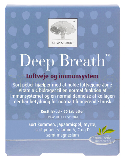New Nordic Deep Breath 60 Tabletter