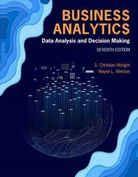 Business Analytics Av Wayne (Indiana University Kelley School Of Business (Emeritus)) Winston, S. (Indiana University School Of Business (Emeritus)) A