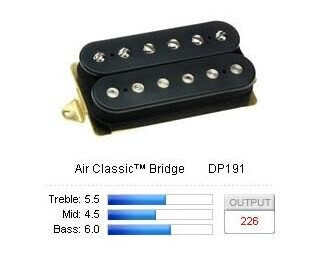 Dimarzio Dp191fbk Pickup Humbucker Air Classic/bridge F-Spaced Svart