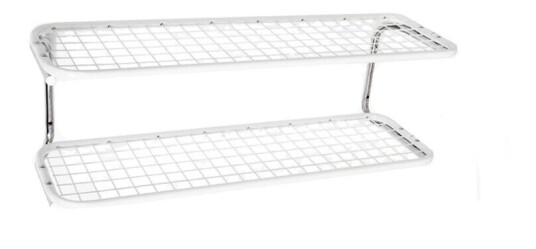 Essem Design Classic 650 skohylle hvit/krom, 2 niv?er, 90 cm