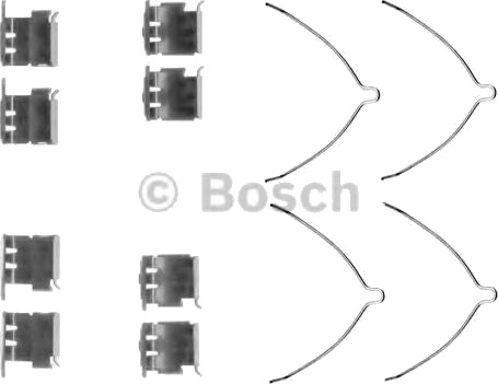 Tilbehørsett, skivebremse belegg BOSCH 1 987 474 396