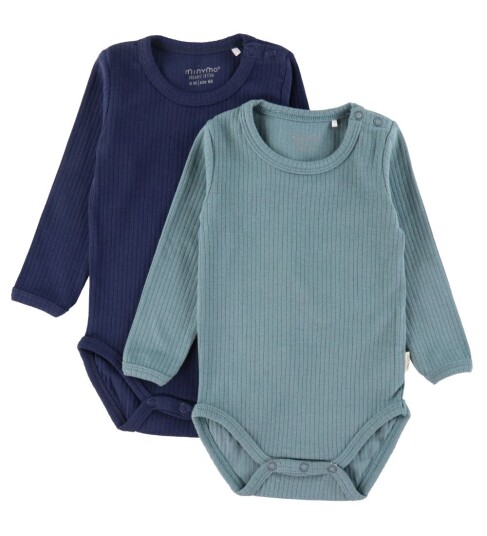 Minymo Langermet body 2-pakk Goblin Blue Minymo Langermet body 2-pakk Goblin Blue