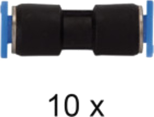 Innstikkskobling 8 mm. Hunn/Hunn. Pakke med 10 stk. Innstikkskobling 8 mm. Hunn/Hunn. Pakke med 10 stk.