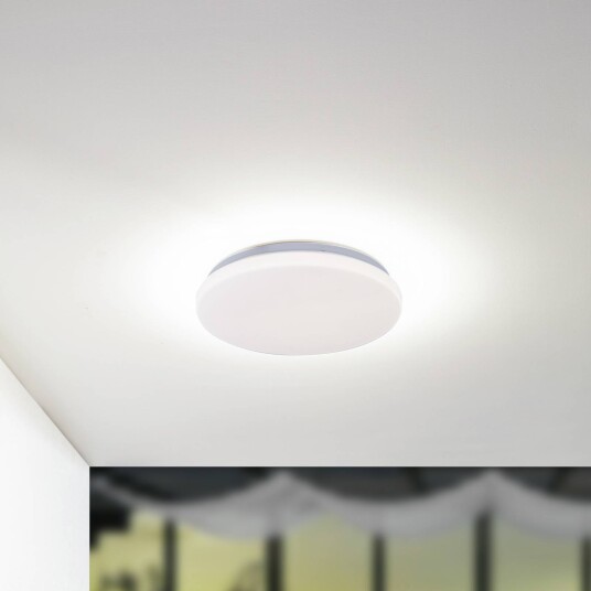 Lindby LED taklampe Kirkola 3000 K Ø 34 cm hvit