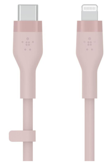 BELKIN BOOST CHARGE LIGHTNING TO USB-C SILICONE CABLE 2M PINK CABL