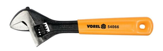 Vorel Svensk Type Justerbar Skiftenøkkel 200 Mm Gummihåndtak (54066)